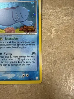 Pokemon Quagsire Team Rocket Returns 26/109 Reverse Holo Rare English TCG 2004 - Image 4