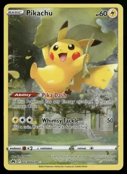 Pikachu Ultra Rare Crown Zenith: Galarian Gallery GG30/GG70 NM Pokemon TCG - Image 1