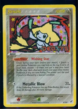 Pokemon EX DEOXYS - #9/107 Jirachi - Reverse Holo - ENG - Moderately Played - Image 1