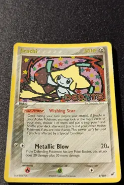 Pokemon EX DEOXYS - #9/107 Jirachi - Reverse Holo - ENG - Moderately Played - Image 4