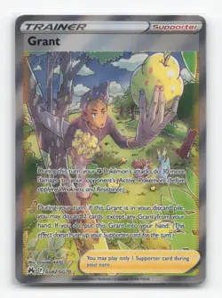 Pokemon TCG - Grant GG62/GG70 NM Ultra Rare Crown Zenith Galarian Gallery Holo - Image 1