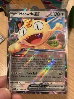 Pokemon TCG - Meowth Ex 062/088 Holo - Perfect Order NM - Image 1