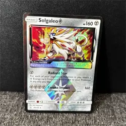 Pokemon Solgaleo Prism Star SM-Ultra Prism 89/156 Prism Rare Holo 160 HP - Image 1