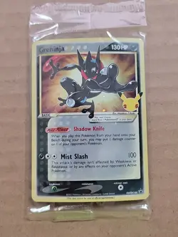 Greninja Gold Star Sealed Promo SWSH144 Celebrations Black Star Promo Pokemon - Image 1