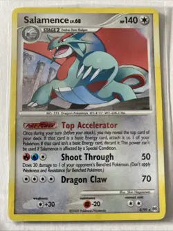 Pokemon TCG Salamence Holo Rare Card 8/99 Arceus 2009 - NM - Image 2