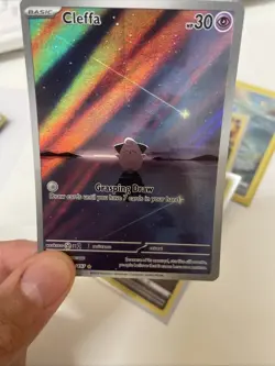 Pokemon TCG Cleffa Obsidian Flames Card 202/197 Illustration Rare NEAR MINT! - Image 3
