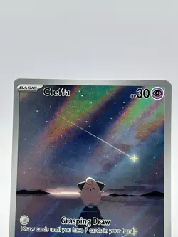 Pokemon TCG Cleffa Full Art Holo Card 202/197 Obsidian Flames Illustration Rare - Image 5