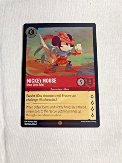 Disney Lorcana Mickey Mouse Brave Little Tailor Legendary Foil 115/204 NM - Image 1