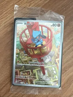 Pokemon TCG Riolu 010 ETB Promo Mega Evolutions Sealed Black Star Promo - Image 4