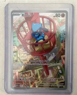 Pokemon TCG Riolu 010 ETB Promo Mega Evolutions Sealed Black Star Promo Sealed. - Image 1
