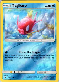 Magikarp 29/181 SM - Team Up Pokemon NM/LP Reverse Holo - Image 1