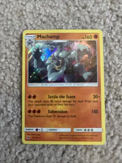 Pokemon TCG Machamp Holo Rare Card Guardians Rising 65/145 - Image 1