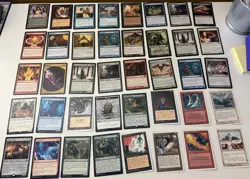 103 Magic the Gathering MTG card lot with FOILS/R C UC $1-$12Pics 4 List Player - Image 1