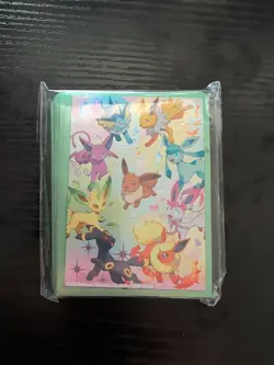 Eevee Card Sleeves From Pokemon Prismatic Evolutions SPC 65 Sleeves Total - Image 1