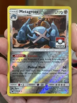 POKEMON METAGROSS 95/168 RARE REVERSE HOLO CELESTIAL STORM LEAGUE PROMO VLP CARD - Image 1