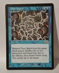 MTG Time Spiral x1 Urza's Saga Regular LP/Played Excellent - Image 1