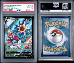 2022 POKEMON SWSH ASTRAL RADIANCE #TG13 STARMIE V FA PSA 10 GEM MINT - Image 5