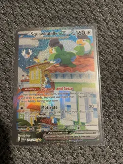 Pokemon TCG Squawkabilly EX #264 Rare Paldea Evolved Illustration Card - Image 1