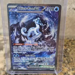 Pokemon Chien-Pao ex 261/193 Sv02 Paldea Evolved SAR Full Art Holo English - Image 1