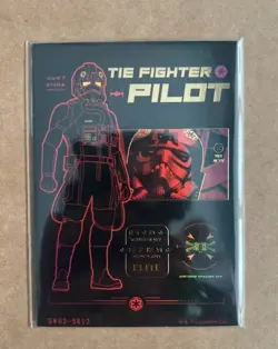 Card.Fun Star Wars Global Art Collection SW02-SR12 Tie Fighter Pilot Card /299 - Image 1