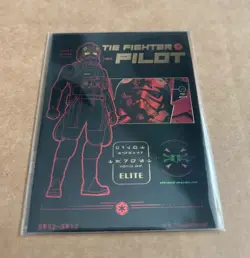 Card.Fun Star Wars Global Art Collection SW02-SR12 Tie Fighter Pilot Card /299 - Image 2
