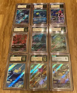 Pokemon Slab Lot - 9 Pokemon CGC Slab Lot - Image 1