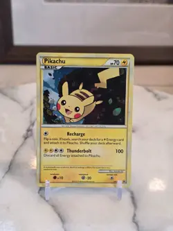 Pokemon TCG HGSS Black Star Promos Pikachu HGSS03 Promo Pokemon LP - Image 1