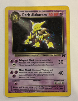 Dark Alakazam Team Rocket #1/82 Holo Rare WOTC Pokemon 2000 HP - Image 1