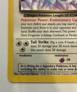 Dark Dragonair Team Rocket #33/82 Uncommon WOTC Pokemon 2000 MP - Image 2