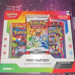 Pokemon TCG First Partner Illustration Collection Series 1 Promo Booster Box - Image 1