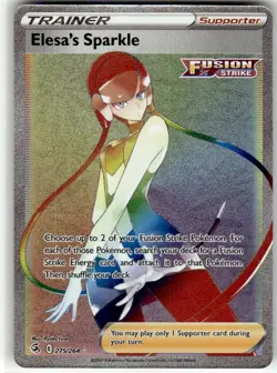 ELESA'S SPARKLE - 275/264 - RARE RAINBOW - FUSION STRIKE - POKEMON - - NM - Image 2
