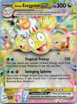 Alolan Exeggutor ex 133/191 Surging Sparks Pokemon Near Mint - Image 1