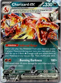 Charizard ex 054/091 Paldean Fates Pokemon Near Mint - Image 1