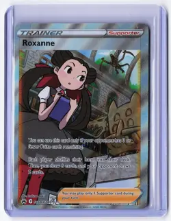 Roxanne GG66/GG70 Ultra Rare Crown Zenith Galarian Gallery Pokemon Holo NM - Image 1