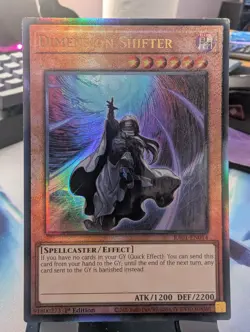 YuGiOh! Dimension Shifter RA01-EN014 Ultimate Rare 1st Ed - Image 1