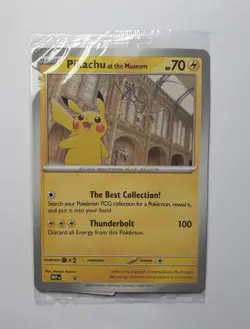 1x Pikachu At The Museum Jumbo Promo Card - Pokemon Day 2026 - Sealed - Image 1