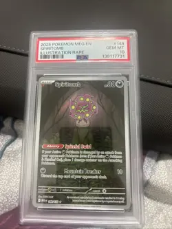 PSA 10 Spiritomb 148 Illustration Rare IR Mega Evolution MEG EN Pokemon Card - Image 1