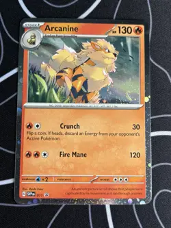 Arcanine - Pokemon TCG Scarlet & Violet Black Star Promo Pokemon Card SVP 011 - Image 1
