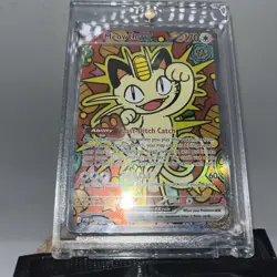 Pokemon Meowth EX Full Art Holo Rare Basic Card 121/088 Free Shipping - Image 1