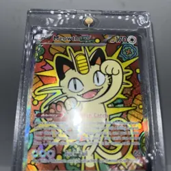 Pokemon Meowth EX Full Art Holo Rare Basic Card 121/088 Free Shipping - Image 2