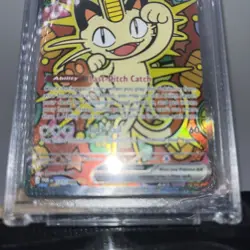Pokemon Meowth EX Full Art Holo Rare Basic Card 121/088 Free Shipping - Image 3