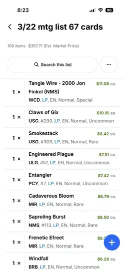 100 Magic the Gathering MTG card lot with R C UC Players Vin $1-$11 Pics 4List - Image 3