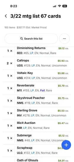 100 Magic the Gathering MTG card lot with R C UC Players Vin $1-$11 Pics 4List - Image 4