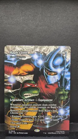 MTG NM Raph's Jitte Borderless 0019 TMNT - Image 1