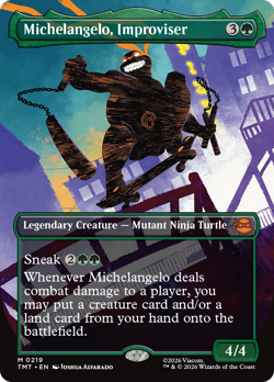 Michelangelo, Improviser (REGULAR) x1 - MTG TMT #219 - Image 1