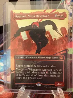 Raphael, Ninja Destroyer - 218 - MTG: Teenage Mutant Ninja Turtles - Foil - Image 1