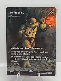 Donnie's Bo - Shadowspear (Borderless) Teenage Mutant Ninja Turtles MTG NM - Image 1