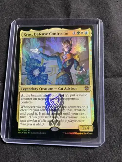 Kros, Defense Contractor Commander: Streets of New Capenna Foil NM Mythic MTG - Image 1