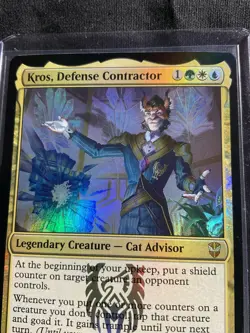 Kros, Defense Contractor Commander: Streets of New Capenna Foil NM Mythic MTG - Image 3