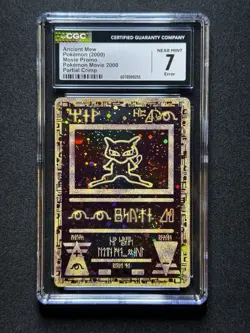 CGC 7 ERROR Pokemon Ancient Mew 2000 Movie Promo PARTIAL CRIMP! - Image 1